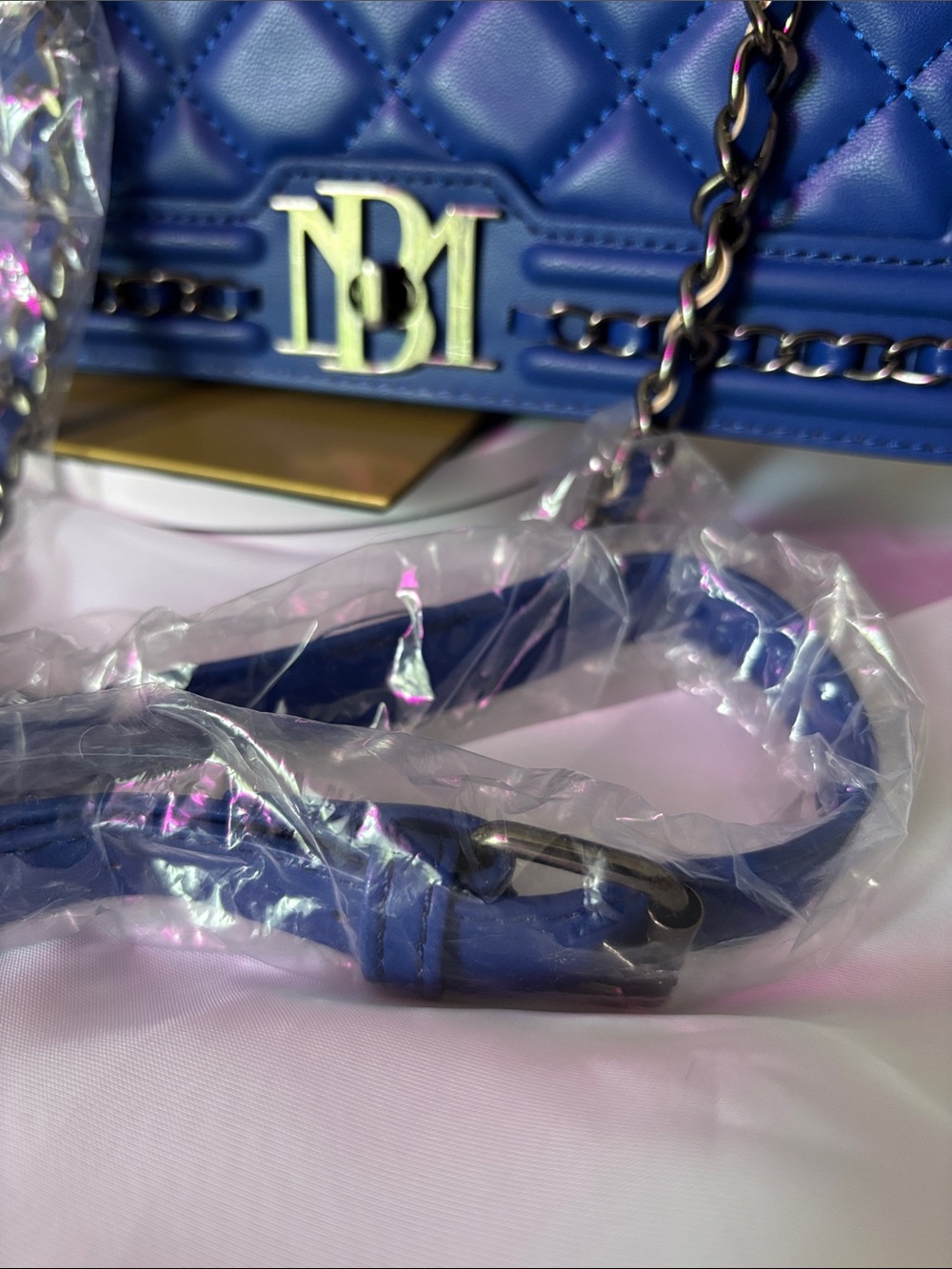 Badgley Mischka Quilted Vegan Leather Crossbody NWT - Picture 14 of 14